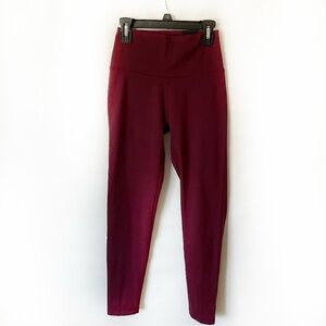 Adidas Aeroready Burgundy Red 7/8 Length Leggings